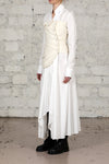 marc le bihanless strap jacket 2643 off White rice white
